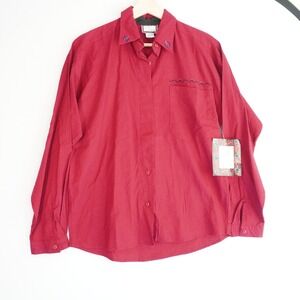VTG Gina‎ Peters Embroidered Button Shirt Western Equestrian Style Blouse Top S